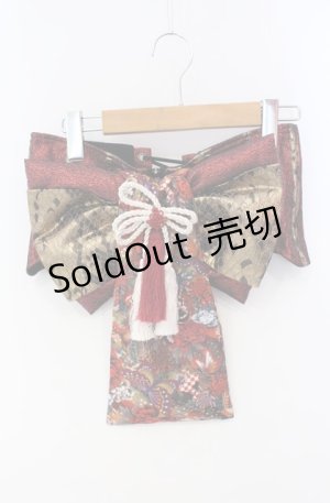 画像: Qutie Frash / 花魁帯コルセット  レッド系 O-25-08-16-113-QU-TO-IG-OS