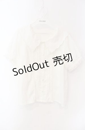 画像: LIZ LISA / スカーフ衿刺繍ブラウス  オフ O-25-08-16-012-LO-BL-IG-OS