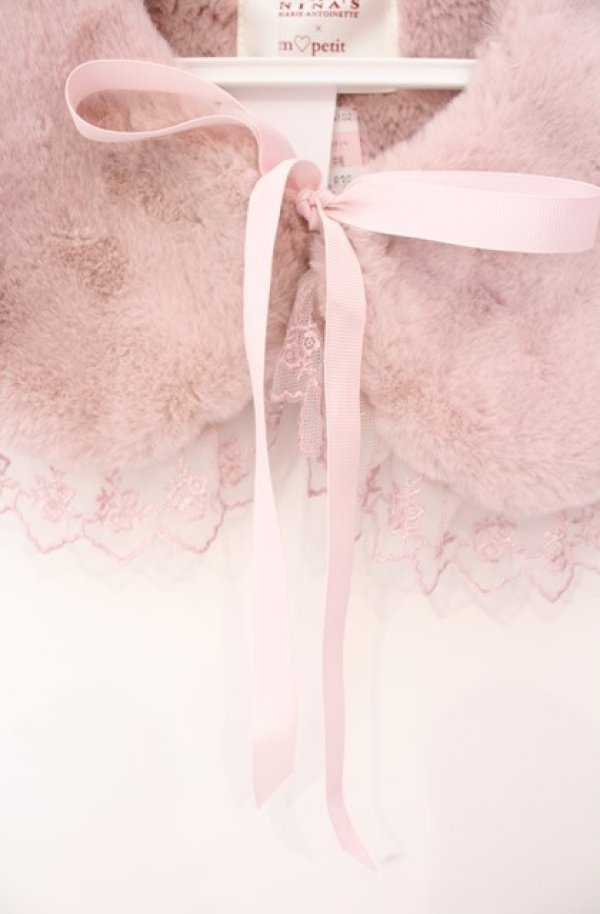 画像2: m petit by misako / TT*AM*FFレースレースロリティペット  ピンク O-25-08-16-018-LO-ZA-IG-ZT450 (2)