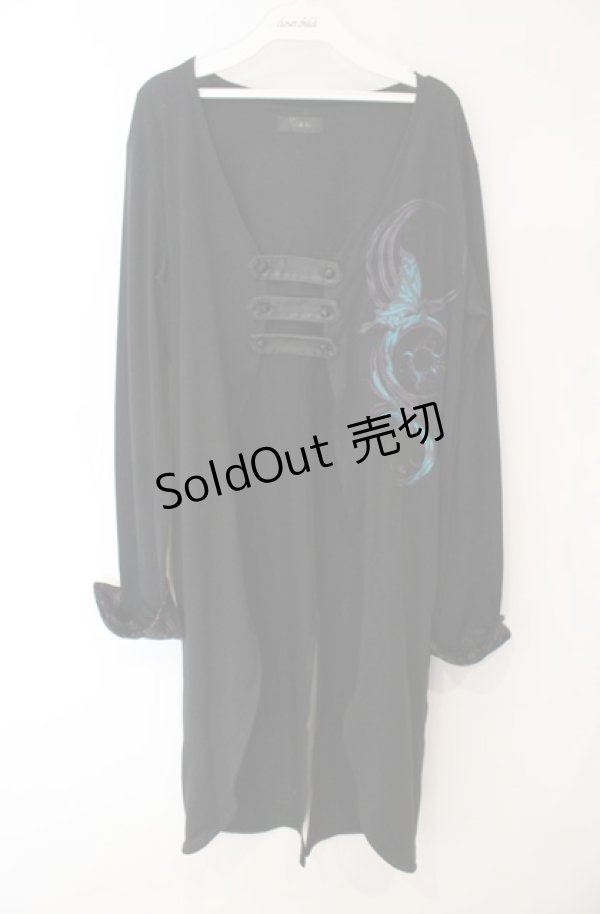 画像1: Sixh / トライバル刺繍カーディガン  ブラック O-25-08-16-028-HN-TO-OW-ZS (1)