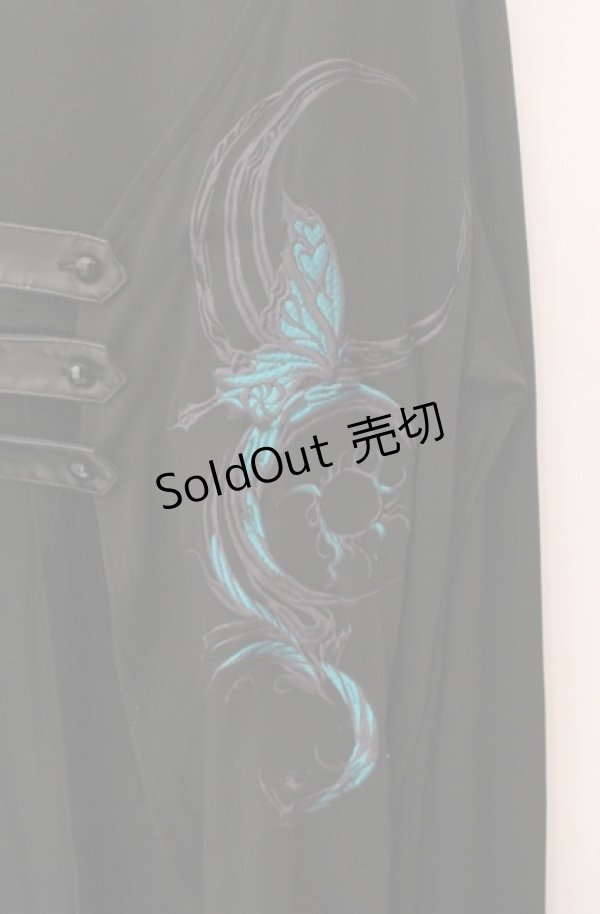 画像2: Sixh / トライバル刺繍カーディガン  ブラック O-25-08-16-028-HN-TO-OW-ZS (2)