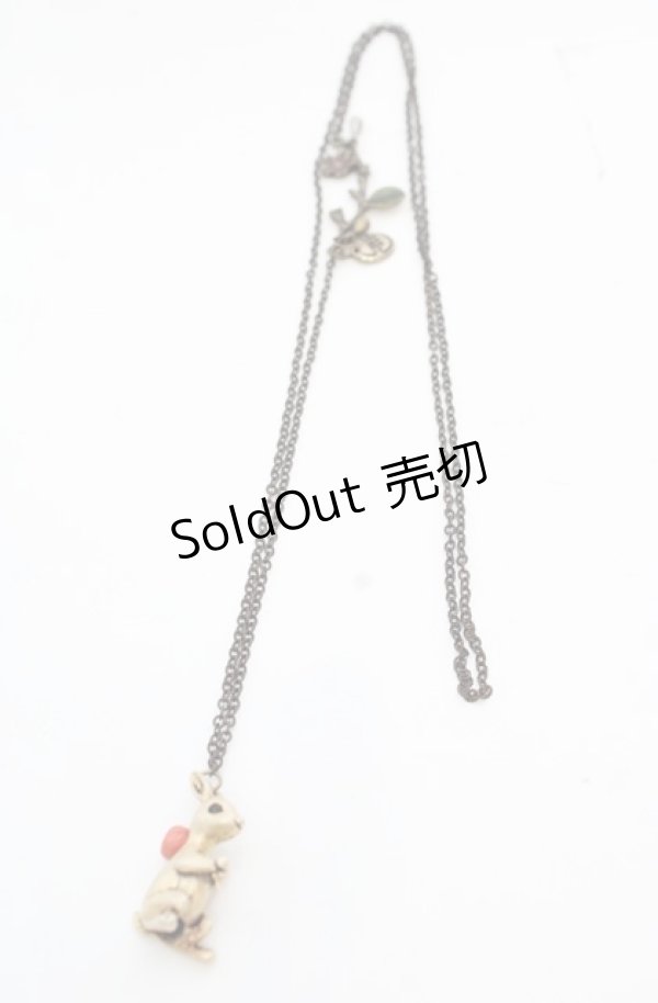 画像1: metamorphose / もりの友達ネックレス  アンティークゴールド O-25-08-17-035-ME-AC-OW-ZT488-F001 (1)