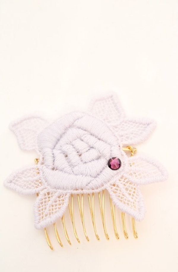 画像1: Enchantlic Enchantilly / 魔法のアタッチメント  ラベンダー×ストーン1個 O-25-08-17-048-LO-ZA-OW-ZT394-F004 (1)