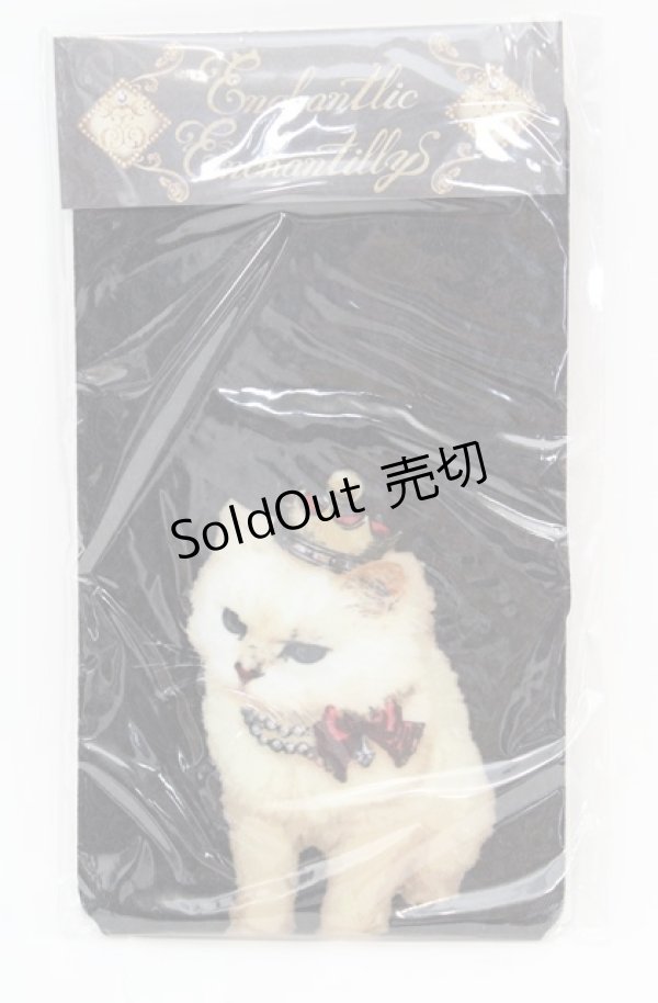 画像1: Enchantlic Enchantilly / Queen Catオーバーニーソックス M〜L クロ O-25-08-17-050-LO-ZA-OW-ZT444-F001 (1)