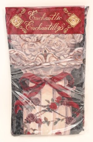 画像: Enchantlic Enchantilly / エンタシスローズタイツ  クロ×赤薔薇 O-25-08-17-052-LO-ZA-OW-ZT0819B