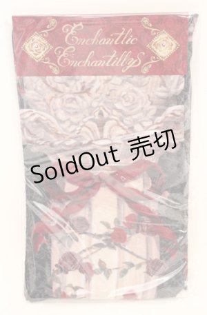 画像: Enchantlic Enchantilly / エンタシスローズタイツ  クロ×赤薔薇 O-25-08-17-052-LO-ZA-OW-ZT444-F001
