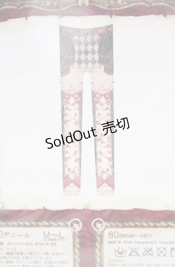 画像3: Enchantlic Enchantilly / エンタシスローズタイツ  クロ×赤薔薇 O-25-08-17-052-LO-ZA-OW-ZT444-F001 (3)