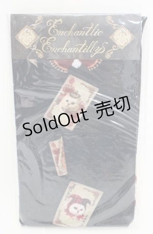 画像: Enchantlic Enchantilly / クイーンキャットタイツ〜トランプの国〜タイツ M〜L クロ O-25-08-17-053-LO-ZA-OW-ZT444-F001
