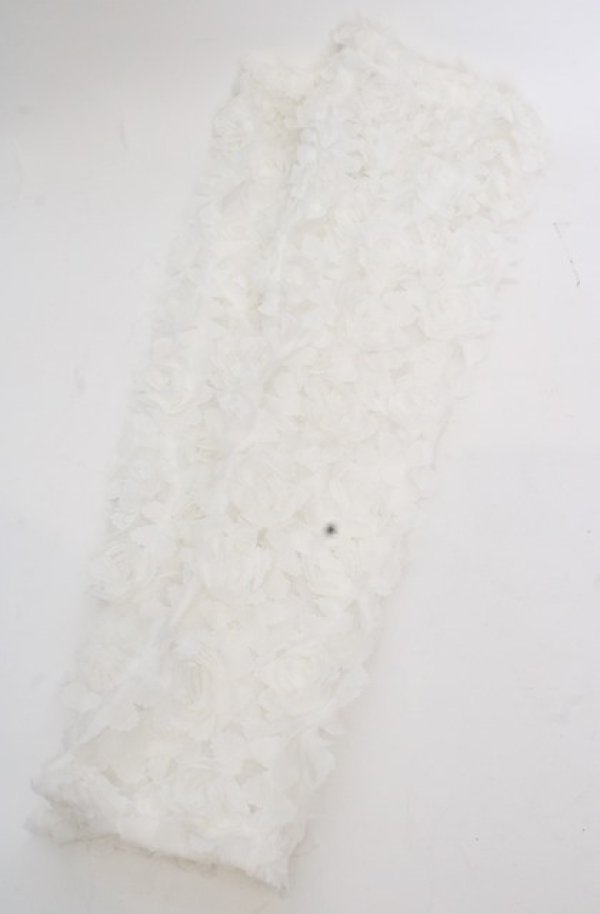 画像1: PINK HOUSE / フラワーモチーフアームカバー  シロ O-25-08-17-020-LO-ZA-OW-ZT444-F002 (1)