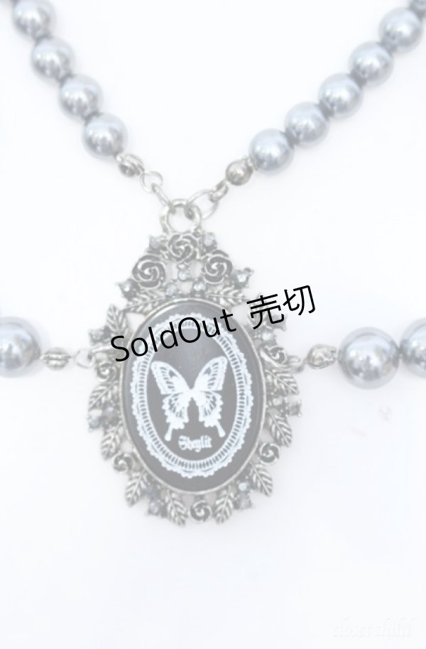 画像2: Sheglit / “Ulysses Rose“プリンセスパールネックレス  グレー O-25-08-18-043-EL-AC-IG-ZT488-F005 (2)