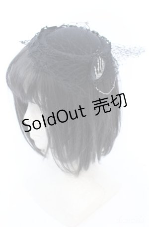 画像: Chante / カクテルハット  ブラック O-25-08-18-005-LO-AC-IG-OS