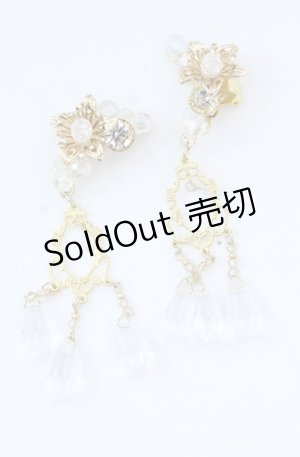 画像: 薫乃園 / ストーンフラワーイヤリング  ゴールド O-25-08-18-051-LO-AC-IG-OS