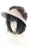 画像1: Innocent World / リボンクロッシェハット  ピンクベージュ O-25-08-18-008-IW-AC-IG-OS (1)