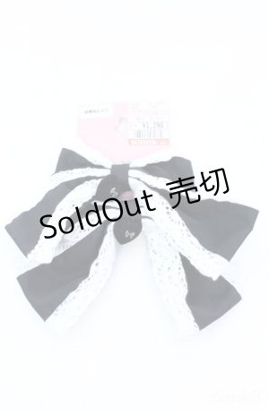 画像: Eri Aino's collaboration / AE*2Pリボンクリップ  クロ×シロ O-25-08-18-009-LO-AC-IG-OS