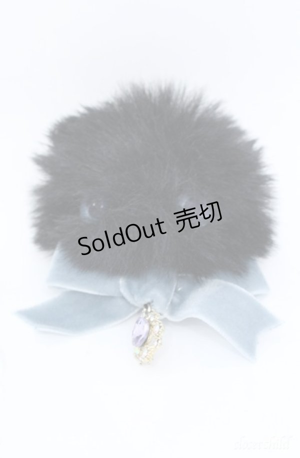 画像1: Luxmira / 猫ちゃんブローチ  クロ×ブルー系 O-25-08-18-039-PU-AC-IG-ZT394 (1)