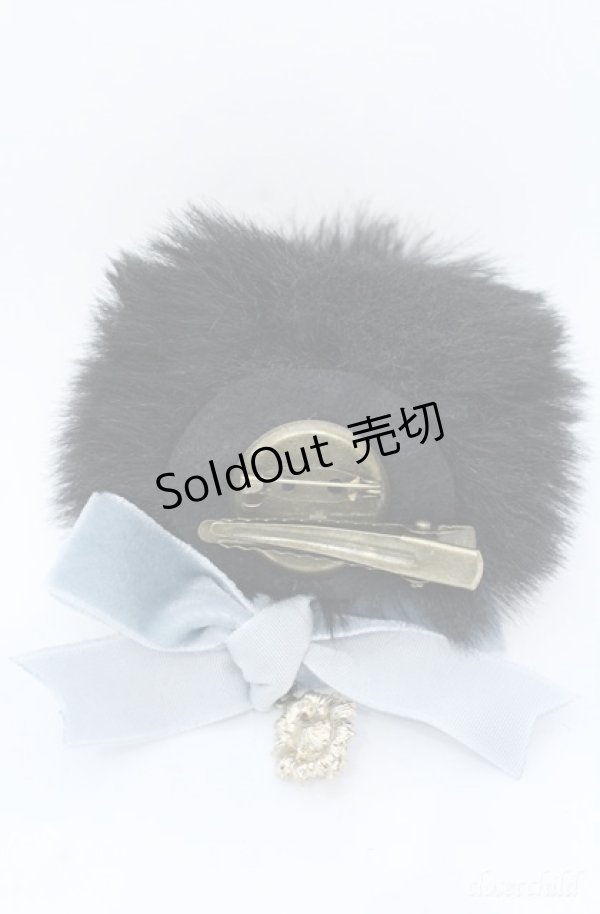 画像2: Luxmira / 猫ちゃんブローチ  クロ×ブルー系 O-25-08-18-039-PU-AC-IG-ZT394 (2)