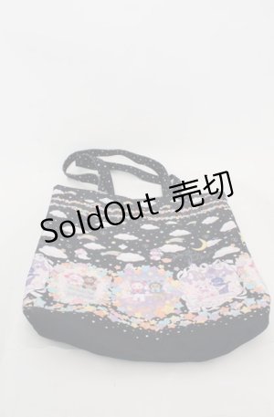 画像: BABY,THE STARS SHINE BRIGHT / くみゃちゃんのKira　Kira Sweets Halloween柄トートBag  クロ O-25-08-20-052-BA-BG-OW-ZT501
