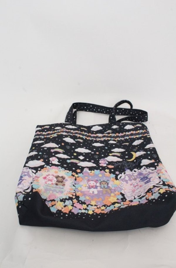 画像2: BABY,THE STARS SHINE BRIGHT / くみゃちゃんのKira　Kira Sweets Halloween柄トートBag  クロ O-25-08-20-052-BA-BG-OW-ZT501 (2)