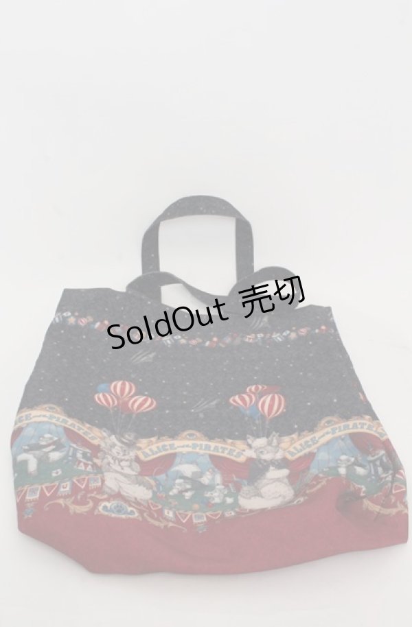 画像1: ALICE and the PIRATES / Marionette Chris柄トートBag  クロ O-25-08-20-054-PA-BG-OW-ZT501 (1)