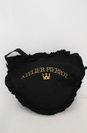画像: ATELIER PIERROT / Heart Frill Tote Bag  ブラック O-25-08-20-055-EL-BG-OW-OS