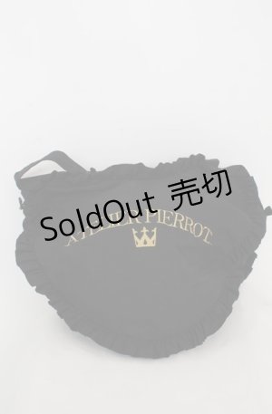 画像: ATELIER PIERROT / Heart Frill Tote Bag  ブラック O-25-08-20-055-EL-BG-OW-ZT501
