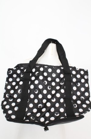 画像: INGEBORG / 水玉エコバッグ  クロ×シロ O-25-08-20-007-LO-BG-OW-OS