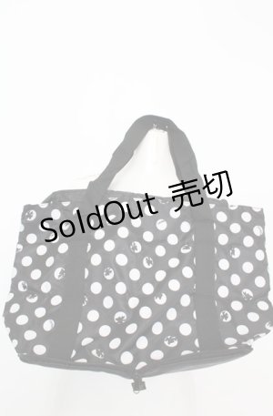 画像: INGEBORG / 水玉エコバッグ  クロ×シロ O-25-08-20-007-LO-BG-OW-ZT171