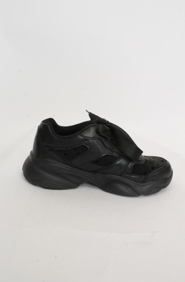 画像5: m petit by misako / ハートチュールスニーカー M クロ O-25-08-20-058-LO-SH-OW-ZT501 (5)