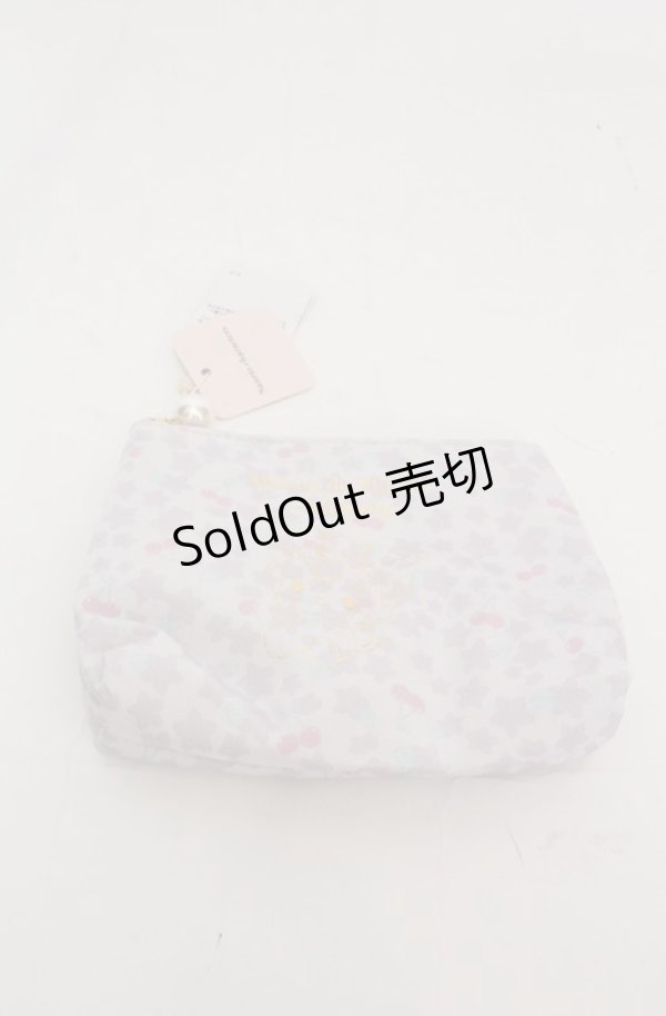 画像1: Maison de FLEUR / クロミ　ポーチ  ラベンダー O-25-08-20-060-LO-ZA-OW-ZT421 (1)