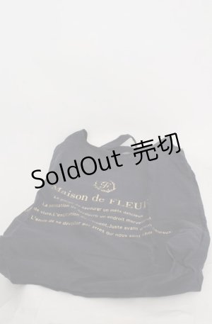 画像: Maison de FLEUR / エコバッグ  ネイビー O-25-08-20-071-LO-BG-OW-OS