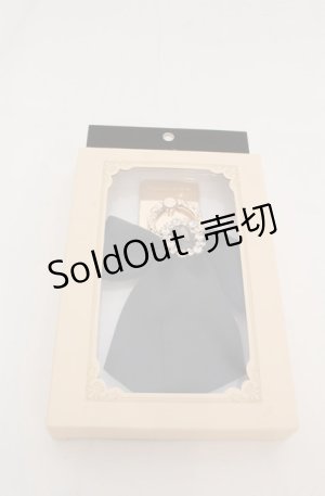 画像: Maison de FLEUR / ビジューリボンスマホリング  クロ O-25-08-20-076-LO-ZA-OW-ZT487-F004