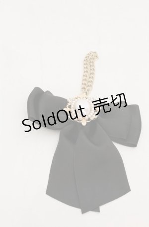 画像: Maison de FLEUR / リボンバッグチャーム  クロ O-25-08-20-079-LO-ZA-OW-OS