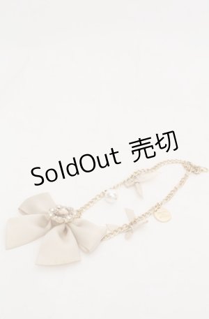 画像: Maison de FLEUR / ビジューリボンパールバッグチャーム  アイボリー O-25-08-20-086-LO-ZA-OW-OS