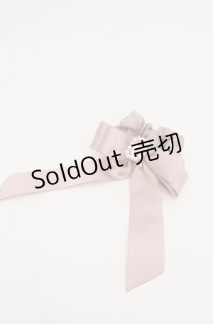 画像: Maison de FLEUR / パールビジューリボンシュシュ  ピンク O-25-08-20-087-LO-AC-OW-OS
