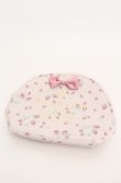 画像1: Maison de FLEUR / いちご柄ラウンドポーチ  ピンク O-25-08-20-088-LO-ZA-OW-OS (1)