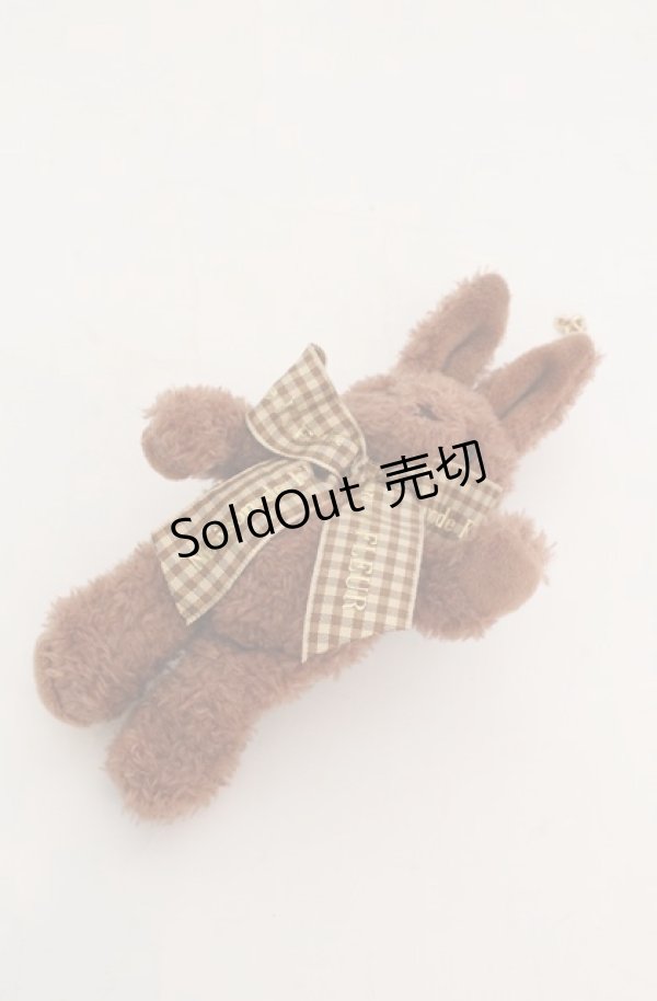画像1: Maison de FLEUR / 店舗限定ラビットチャーム  ブラウン（梅田エスト店　メテオール） O-25-08-20-092-LO-ZA-OW-ZT487 (1)