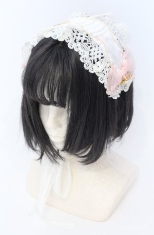 画像: BABY,THE STARS SHINE BRIGHT / Salon de the Minette柄ヘッドドレス  ピンク系 O-25-08-20-1001-BA-AC-IG-OS