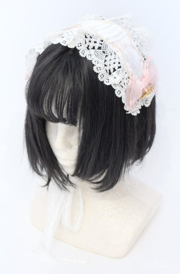画像1: BABY,THE STARS SHINE BRIGHT / Salon de the Minette柄ヘッドドレス  ピンク系 O-25-08-20-1001-BA-AC-IG-OS (1)