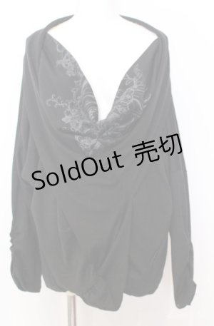 画像: Ozz Croce / プリントドルマンカットソー  ブラック O-25-08-20-1032-OO-TO-IG-OS