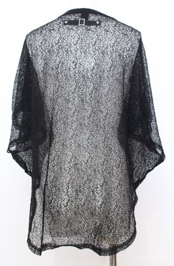 画像4: Ozz Croce / メッシュジップカーディガン  ブラック O-25-08-20-1037-OO-TO-IG-OS (4)