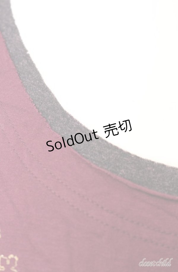 画像3: Ozz Croce / 燭台プリントTシャツ  パープル O-25-08-20-1042-OO-TO-IG-OS (3)