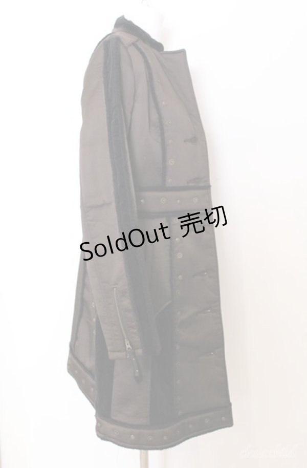 画像2: Ozz Croce / 裏ボアロングサテンコート  ブラウン O-25-08-20-1050-OO-CO-IG-OS (2)