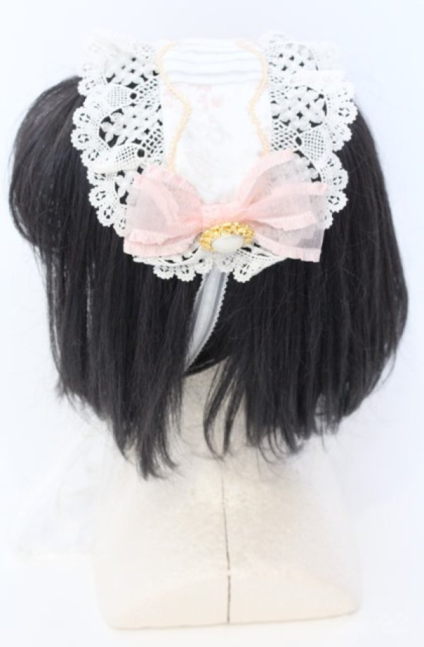 画像2: BABY,THE STARS SHINE BRIGHT / Salon de the Minette柄ヘッドドレス  ピンク系 O-25-08-20-1001-BA-AC-IG-OS (2)