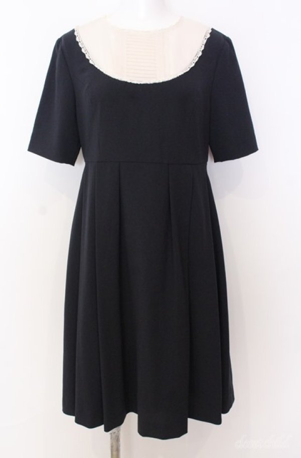 Jane Marple / ガーゼタックワンピース M クロ×シロ O-25-08-20