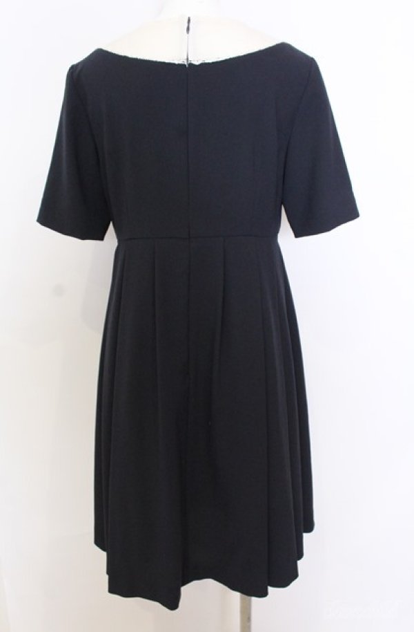 janemarple ワンピース Jane Marple / ガーゼタックワンピース M クロ×シロ O-25-08-20