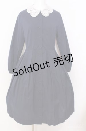 画像: Jane Marple / アイレットレースカラーのワンピース M ネイビー O-25-08-20-1026-JM-OP-IG-OS