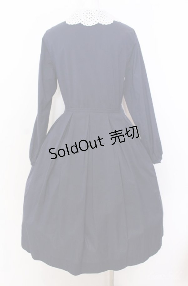 画像3: Jane Marple / アイレットレースカラーのワンピース M ネイビー O-25-08-20-1026-JM-OP-IG-OS (3)