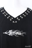 画像2: REFLEM / ピアスリング朔望半袖Tシャツ  ブラック O-25-08-20-1028-PU-TO-IG-ZT189 (2)