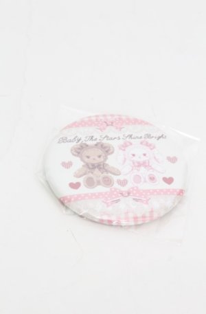 画像: BABY,THE STARS SHINE BRIGHT / くみゃちゃんのSweet Heart Check柄缶バッジ   O-25-08-20-106-BA-AC-OW-OS