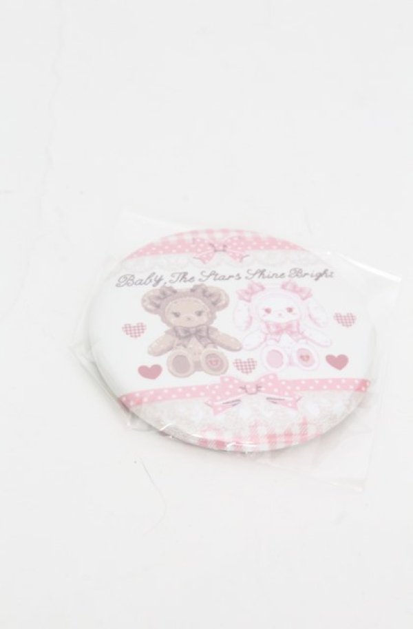 画像1: BABY,THE STARS SHINE BRIGHT / くみゃちゃんのSweet Heart Check柄缶バッジ   O-25-08-20-106-BA-AC-OW-OS (1)